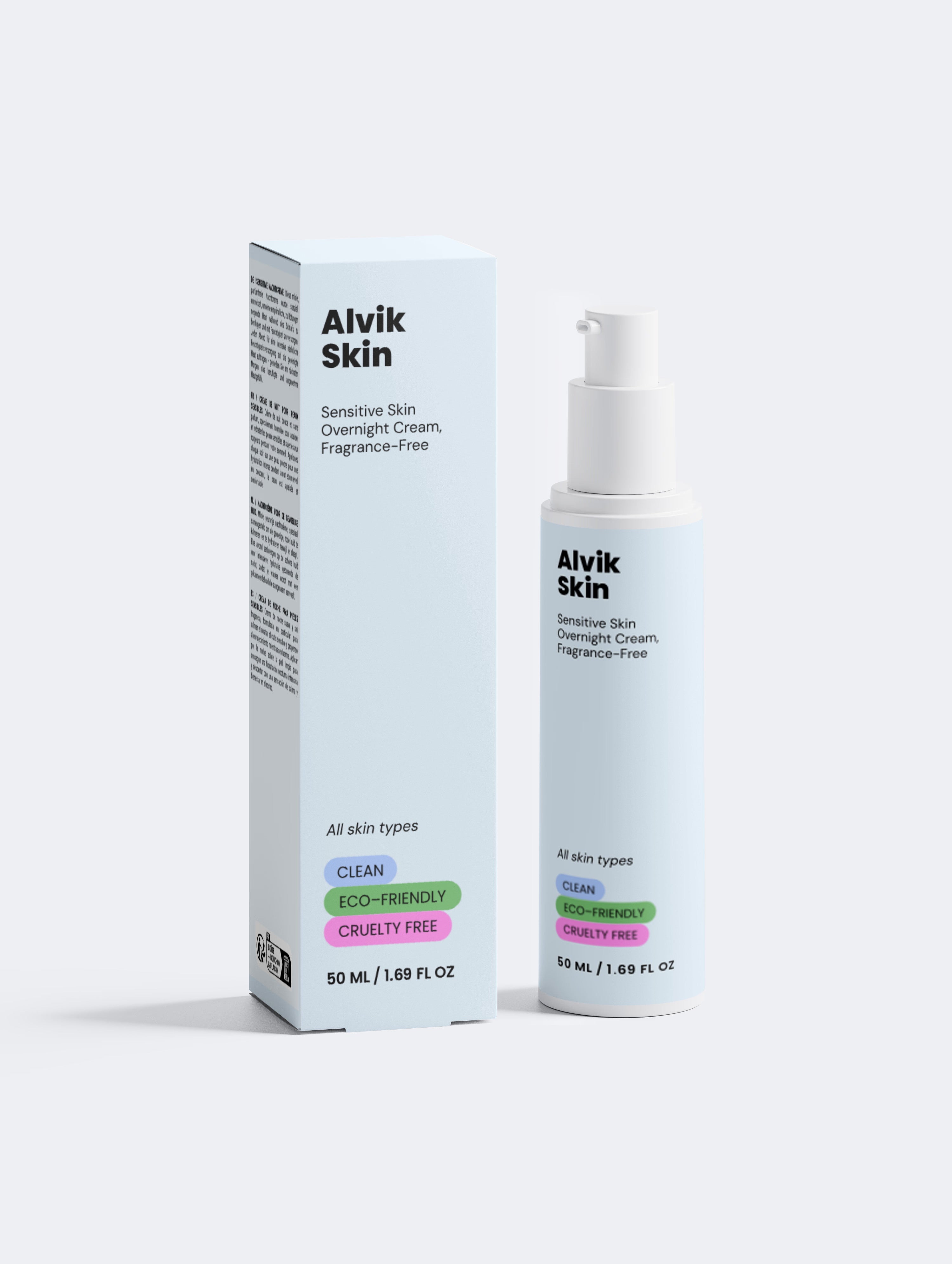 Sensitive Skin Overnight Cream, Fragrance-Free